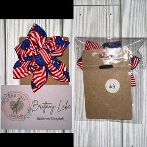 2$10 American flag dog flower over the collar accessory 3” size new #3